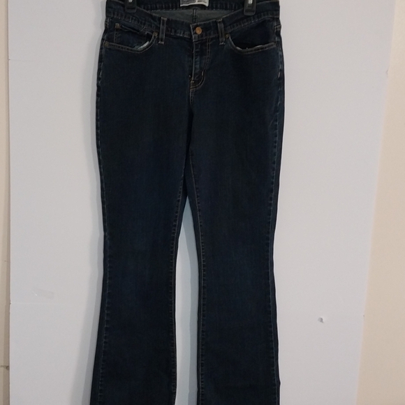 Signature LeviStratus Denim - Levi's Women's Curvy Boot Cut Jeans in Rich Blue Sz 12
